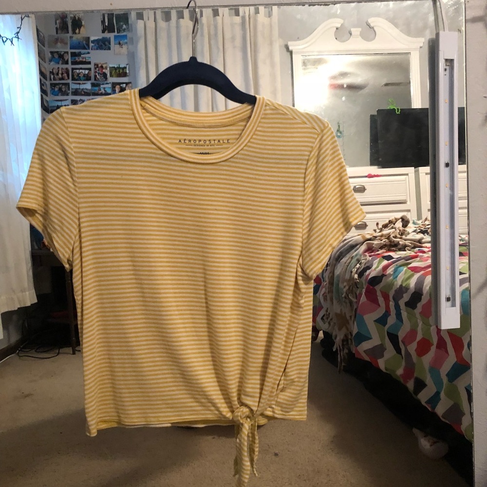 Yellow crop top